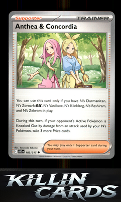 Anthea & Concordia - 182/217 182/217 Pokemon Uncommon ME: Ascended Heroes Card N