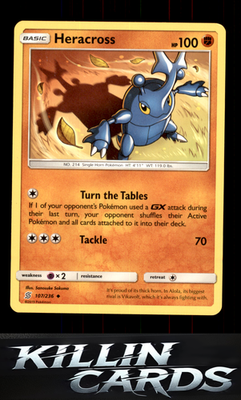 Heracross 107/236 Pokemon Uncommon SM - Unified Minds Card LP