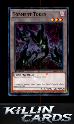 1st Edition Torment Token SR06-ENTKN YuGiOh Common Structure Deck: Lair of Darkn