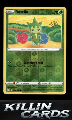 Roselia 014/196 Pokemon Common SWSH11: Lost Origin Card NM