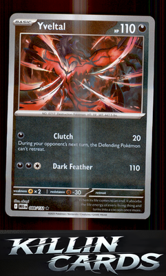 Reverse Holofoil Yveltal 088/132 Pokemon Rare ME01: Mega Evolution Card NM
