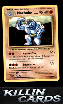 Machoke 58/108 Pokemon Uncommon XY - Evolutions Card NM