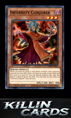 1st Edition Infernity Conjurer PHRA-EN016 YuGiOh Common Phantom Rage Card NM