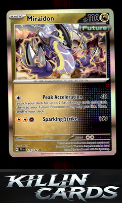 Miraidon 121/162 Pokemon Rare SV05: Temporal Forces Card NM