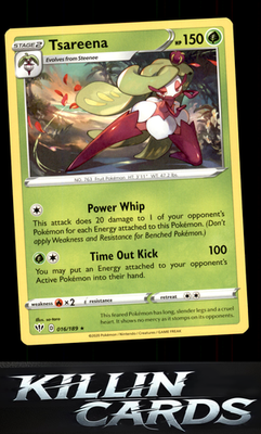 Tsareena 016/189 Pokemon Rare SWSH03: Darkness Ablaze Card NM