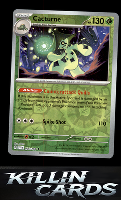 Reverse Holofoil Cacturne - 006/198 006/198 Pokemon Uncommon SV01: Scarlet & Vio