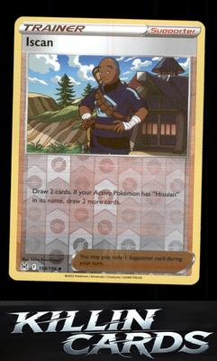 Reverse Holofoil Iscan 158/196 Pokemon Uncommon SWSH11: Lost Origin Card NM