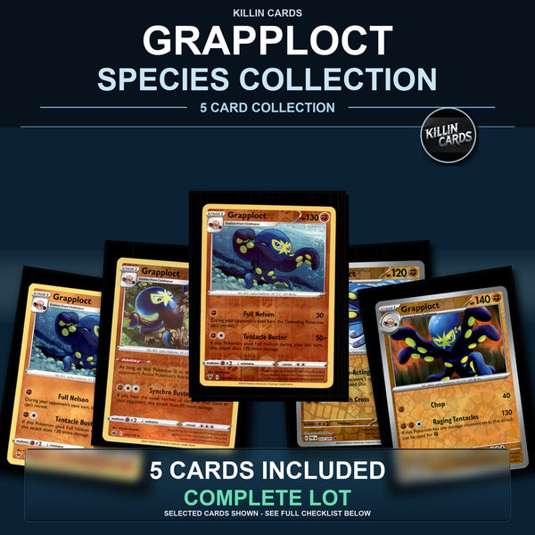 Pokemon TCG Grapploct Species Collection 5 Different Cards