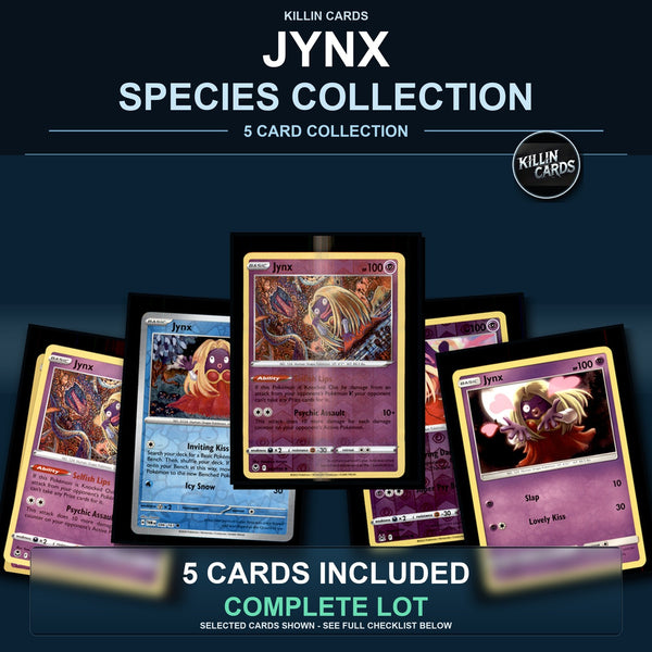 Pokemon TCG Jynx Species Collection 5 Different Cards