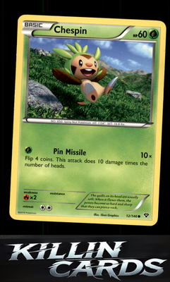 Chespin 12/146 Pokemon Common XY Base Set Card LP