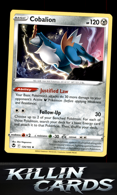 Cobalion 126/195 Pokemon Rare SWSH12: Silver Tempest Card LP