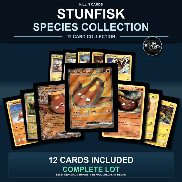 Pokemon TCG Stunfisk Species Collection 12 Different Cards