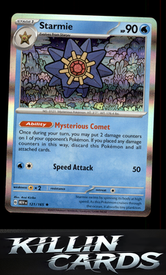 Starmie 121/165 Pokemon Rare SV: Scarlet & Violet 151 Card NM