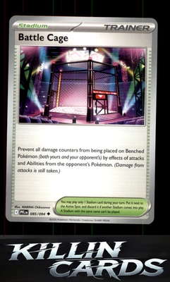 Battle Cage - 085/094 085/094 Pokemon Uncommon ME02: Phantasmal Flames Card NM