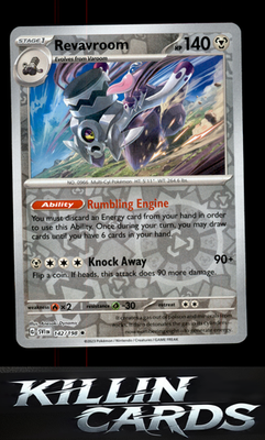 Reverse Holofoil Revavroom 142/198 Pokemon Rare SV01: Scarlet & Violet Base Set