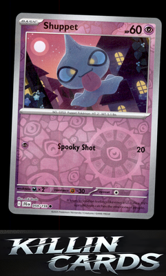 Reverse Holofoil Shuppet 059/159 Pokemon Common SV09: Journey Together Card NM