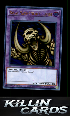 1st Edition Great Mammoth of Goldfine GFP2-EN120 YuGiOh Ultra Rare Ghosts From t