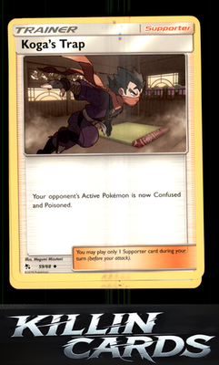 Koga's Trap 59/68 Pokemon Uncommon Hidden Fates Card NM