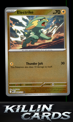Reverse Holofoil Electrike 049/132 Pokemon Common ME01: Mega Evolution Card NM