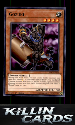 1st Edition Gozuki SR07-EN013 YuGiOh Common Structure Deck: Zombie Horde Card NM