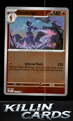 Reverse Holofoil Ceruledge 020/094 Pokemon Uncommon ME02: Phantasmal Flames Card