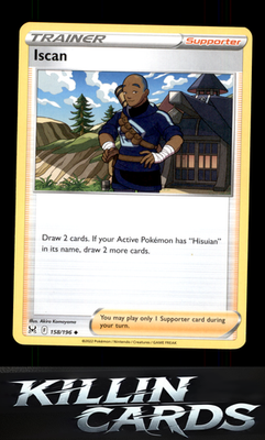 Iscan 158/196 Pokemon Uncommon SWSH11: Lost Origin Card NM