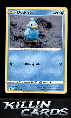 Ducklett 046/196 Pokemon Common SWSH11: Lost Origin Card NM