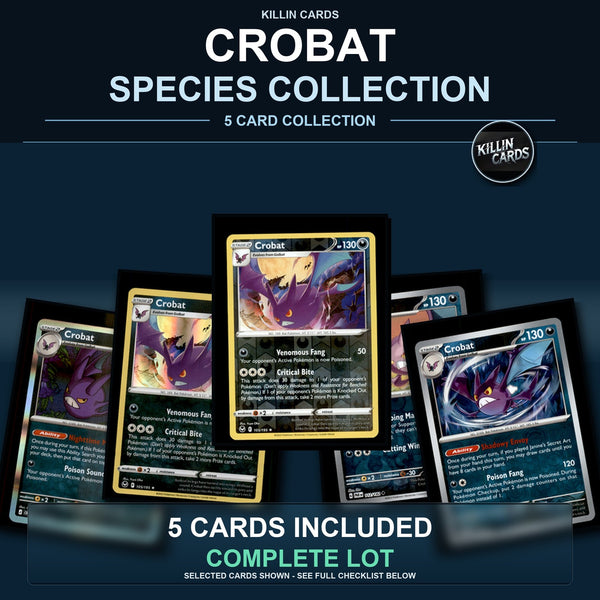 Pokemon TCG Crobat Species Collection 5 Different Cards