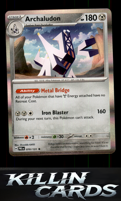 Archaludon 070/131 Pokemon Rare SV: Prismatic Evolutions Card NM