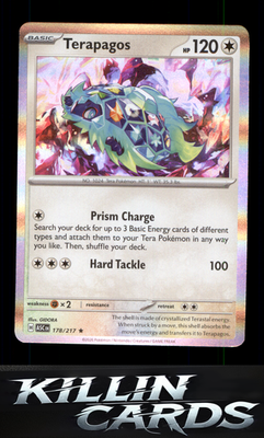 Terapagos 178/217 Pokemon Rare ME: Ascended Heroes Card NM