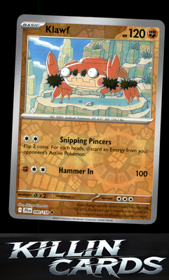 Reverse Holofoil Klawf 090/159 Pokemon Uncommon SV09: Journey Together Card NM