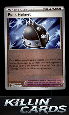 Reverse Holofoil Punk Helmet 092/094 Pokemon Uncommon ME02: Phantasmal Flames Ca