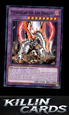 1st Edition Titaniklad the Ash Dragon SDAZ-EN043 YuGiOh Common Structure Deck: A