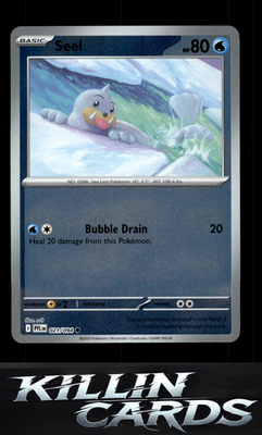 Reverse Holofoil Seel 021/094 Pokemon Common ME02: Phantasmal Flames Card NM