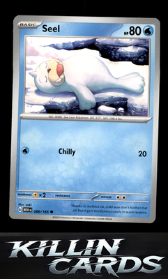Seel 086/165 Pokemon Common SV: Scarlet & Violet 151 Card NM