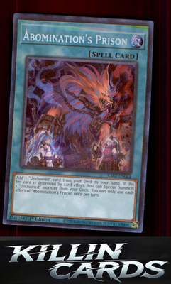 1st Edition Abomination's Prison (Platinum Secret Rare) RA02-EN064 YuGiOh Platin