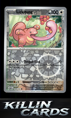Reverse Holofoil Lickitung 108/165 Pokemon Common SV: Scarlet & Violet 151 Card