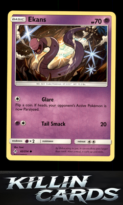 Ekans 62/214 Pokemon Common SM - Unbroken Bonds Card NM