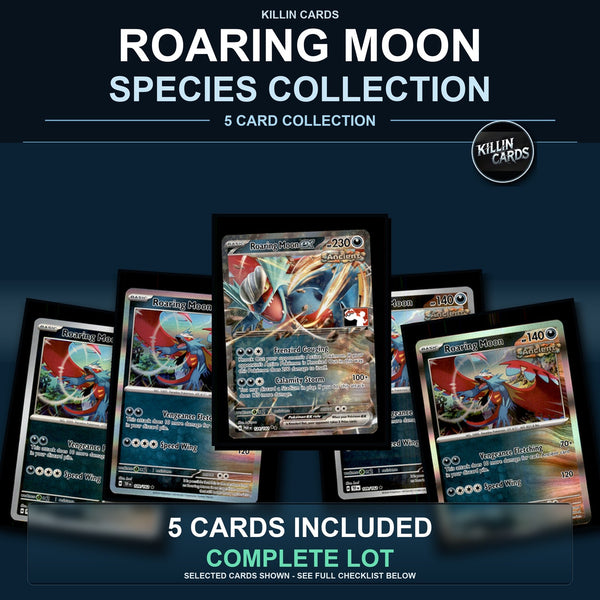 Pokemon TCG Roaring Moon Species Collection 5 Different Cards