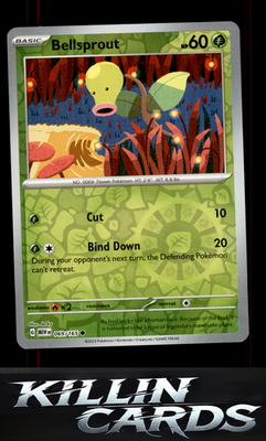 Reverse Holofoil Bellsprout 069/165 Pokemon Common SV: Scarlet & Violet 151 Card