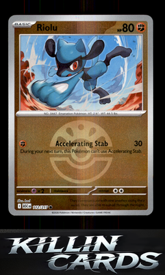 Riolu (Energy Symbol Pattern) 112/217 Pokemon Common ME: Ascended Heroes Card NM