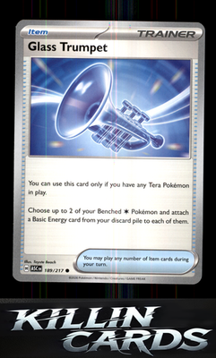 Glass Trumpet - 189/217 189/217 Pokemon Common ME: Ascended Heroes Card NM