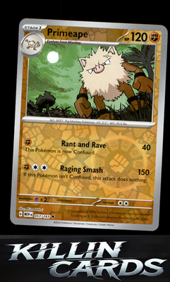 Reverse Holofoil Primeape 057/165 Pokemon Uncommon SV: Scarlet & Violet 151 Card