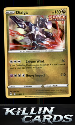Dialga 112/203 Pokemon Holo Rare SWSH07: Evolving Skies Card NM