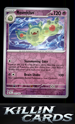 Reverse Holofoil Reuniclus - 072/162 072/162 Pokemon Uncommon SV05: Temporal For
