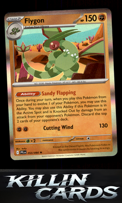 Flygon - 053/094 053/094 Pokemon Rare ME02: Phantasmal Flames Card NM