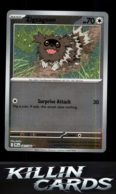 Reverse Holofoil Zigzagoon 081/094 Pokemon Common ME02: Phantasmal Flames Card N