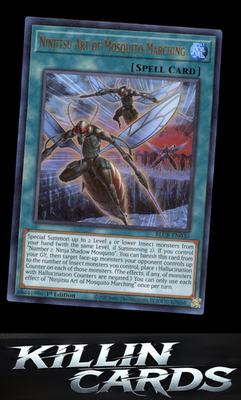 1st Edition Ninjitsu Art of Mosquito Marching BLCR-EN030 YuGiOh Ultra Rare Battl