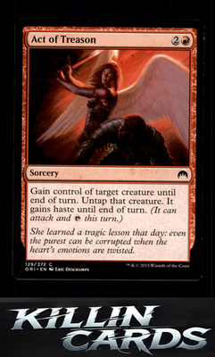 Act of Treason 129 Magic C Magic Origins Card NM
