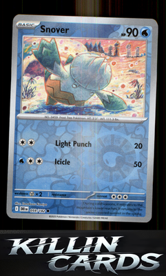 Reverse Holofoil Snover 059/182 Pokemon Common SV10: Destined Rivals Card NM